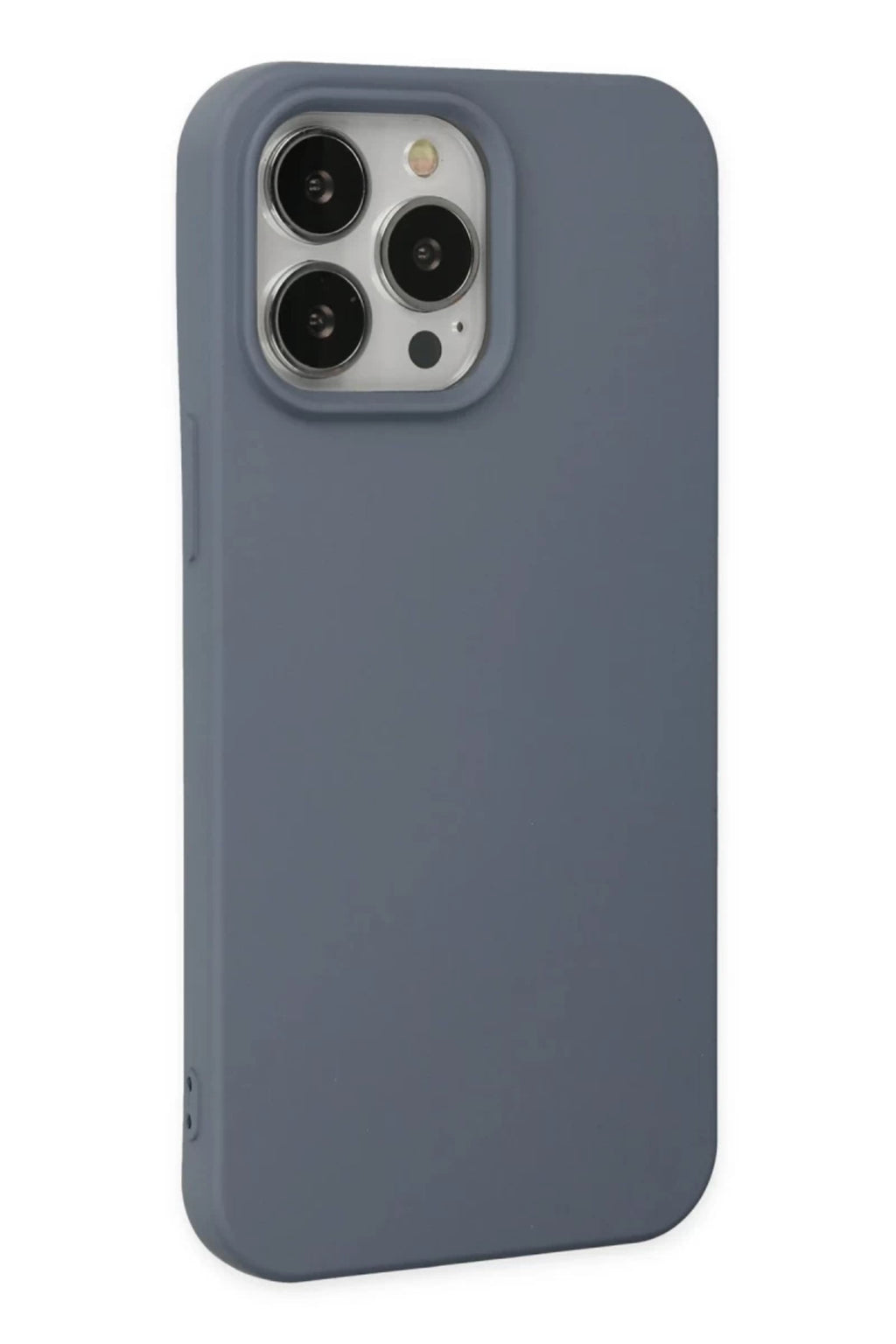 Apple iPhone 15 Pro Max Uyumlu Kılıf Nano içi Kadife Silikon - Gri