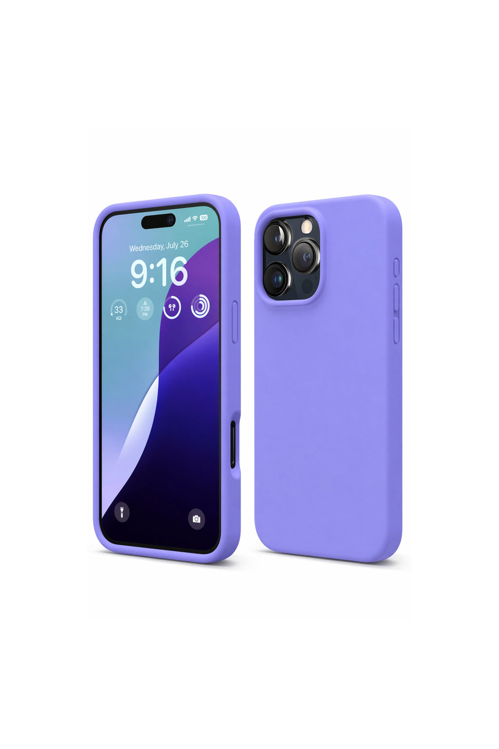 Apple iPhone 16 Pro Max Uyumlu Kılıf Nano içi Kadife Silikon - Lila