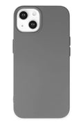 Apple iPhone 14 Plus Uyumlu Kılıf Nano içi Kadife Silikon - Gri