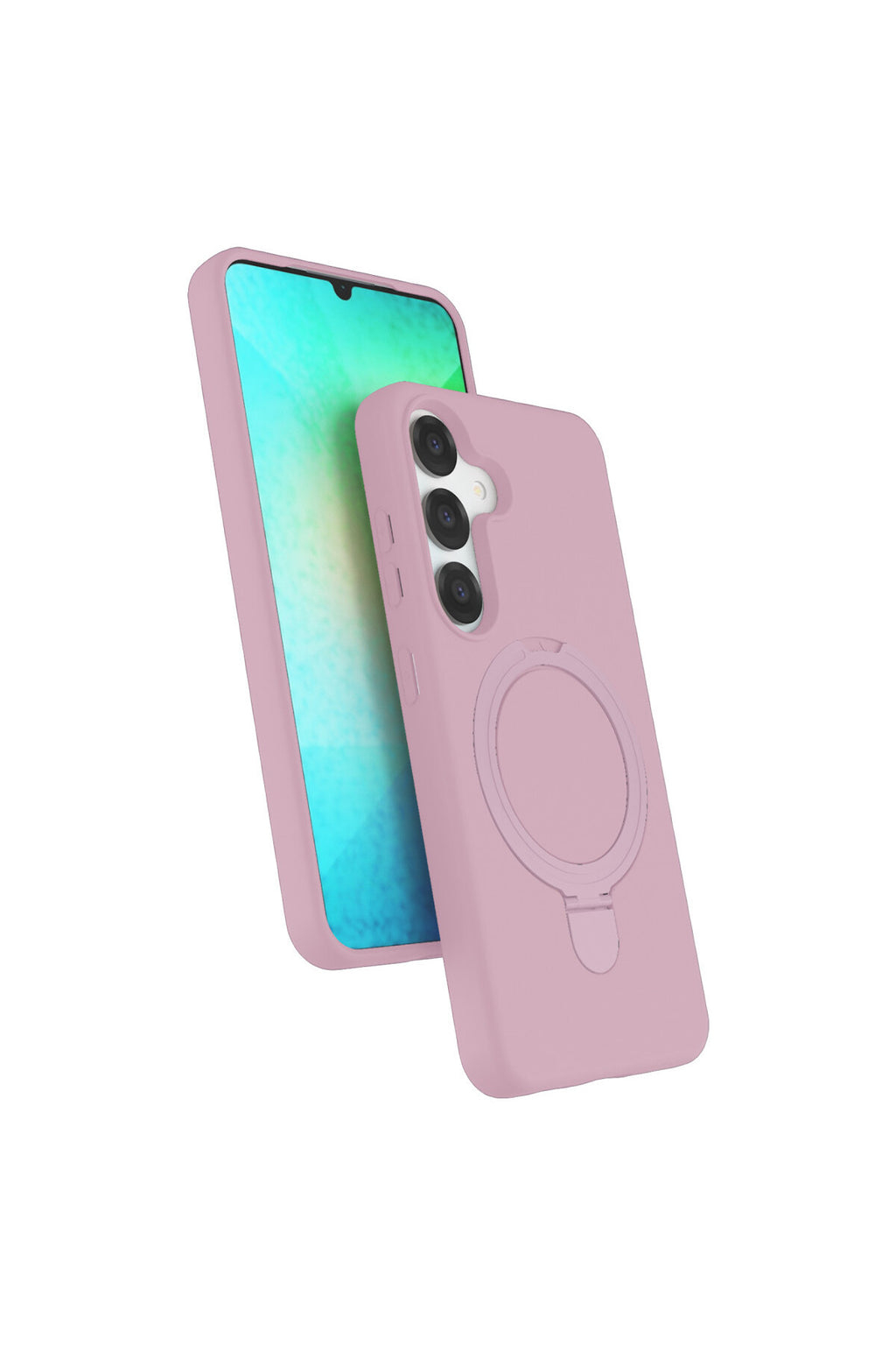 Samsung Galaxy S25 Uyumlu Regal Magsafe Standlı Kapak - Açık Pembe