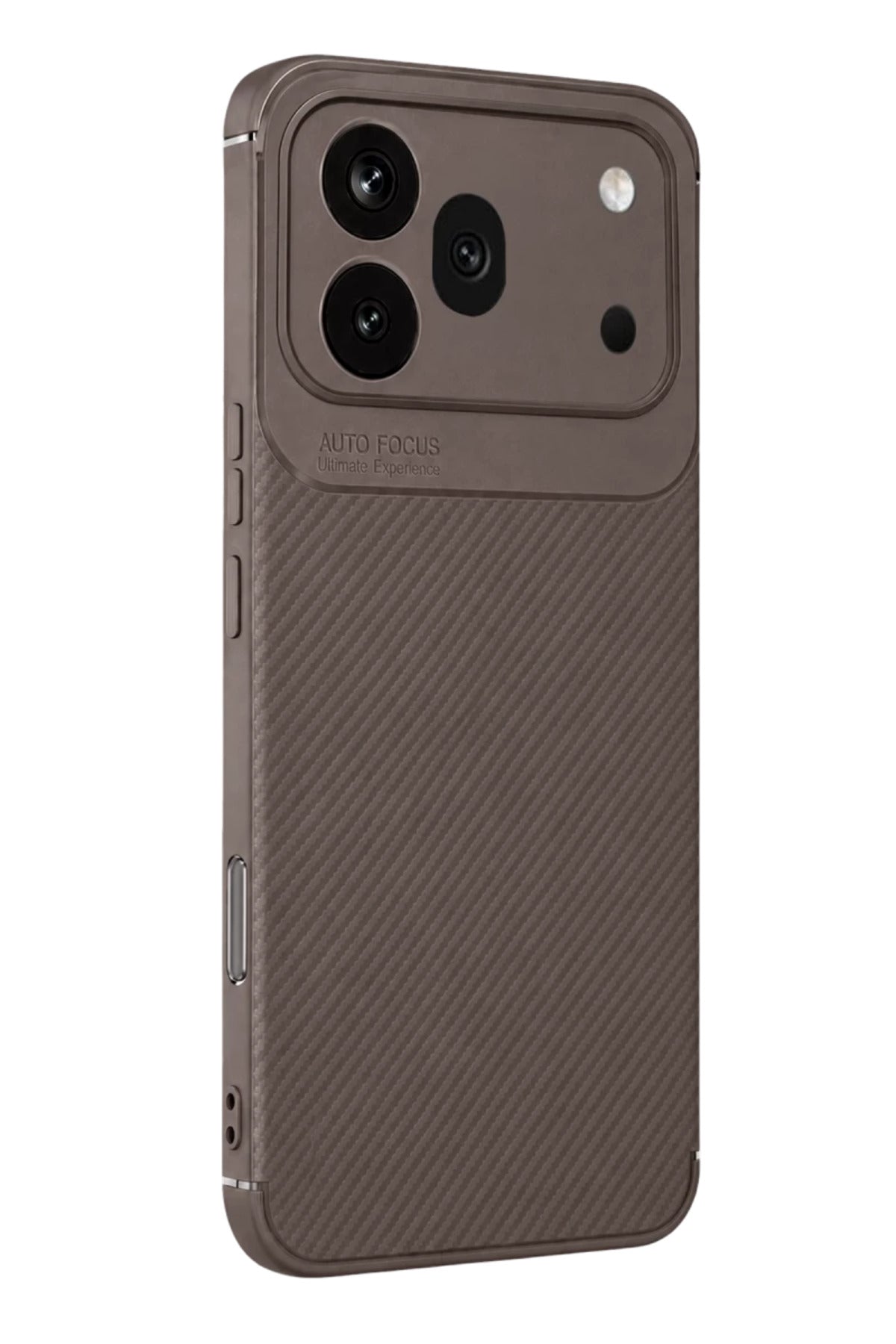 Huawei Honor 600 Pro Uyumlu Auto Focus Karbon Kapak - Gri