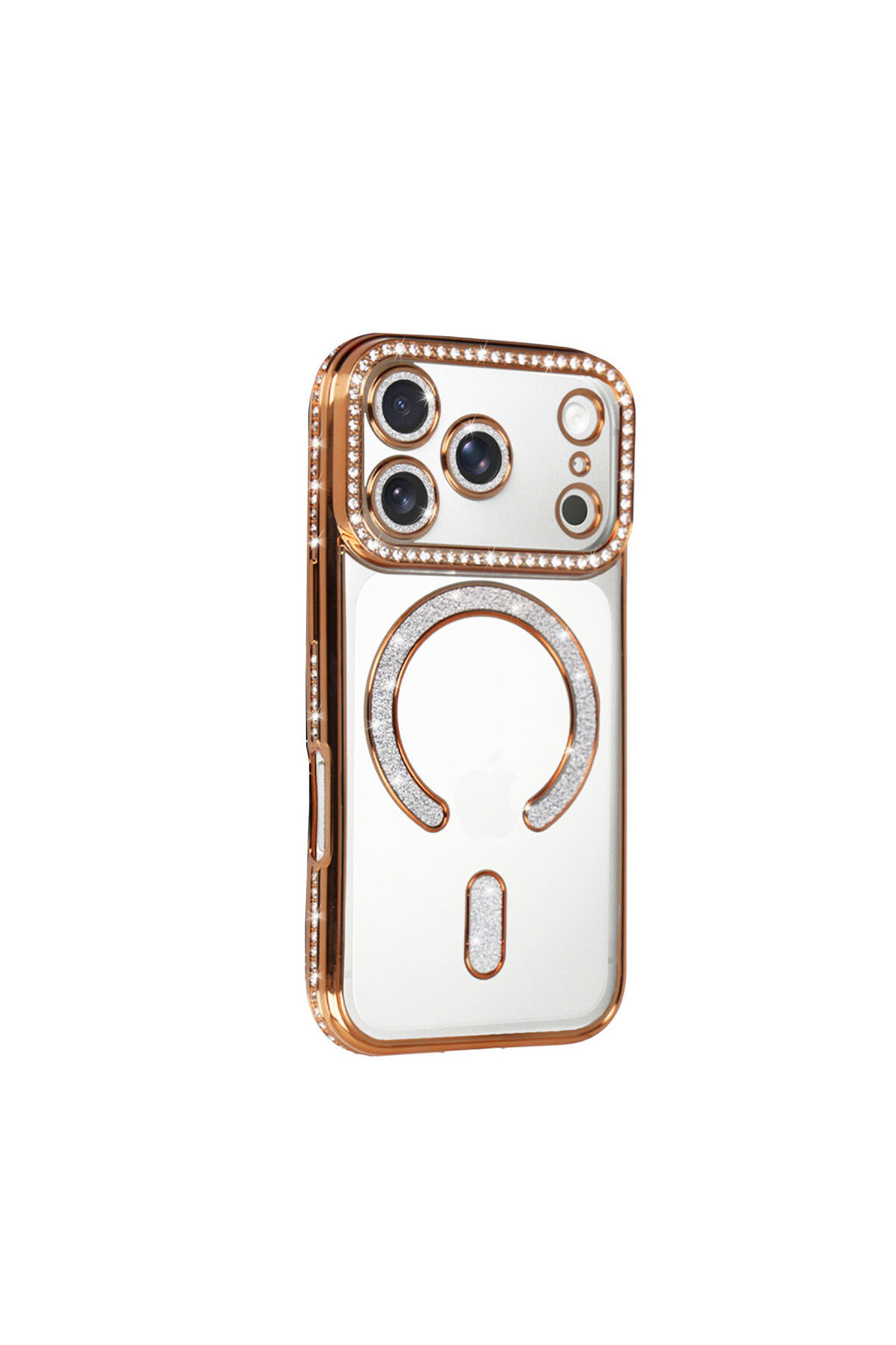 Apple iPhone 17 Pro Uyumlu Joke Simli Magneticsafe Kılıf - Turuncu