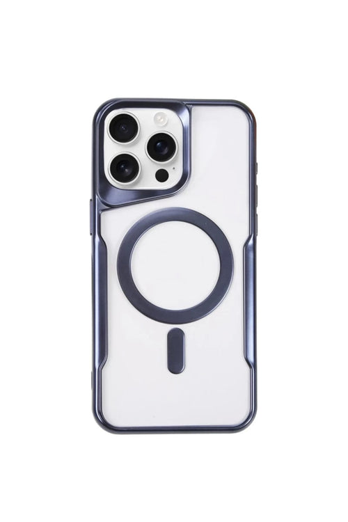 Apple iPhone 11 Pro Max Uyumlu Kılıf Boyi Magsafe Silikon Kapak - Lacivert