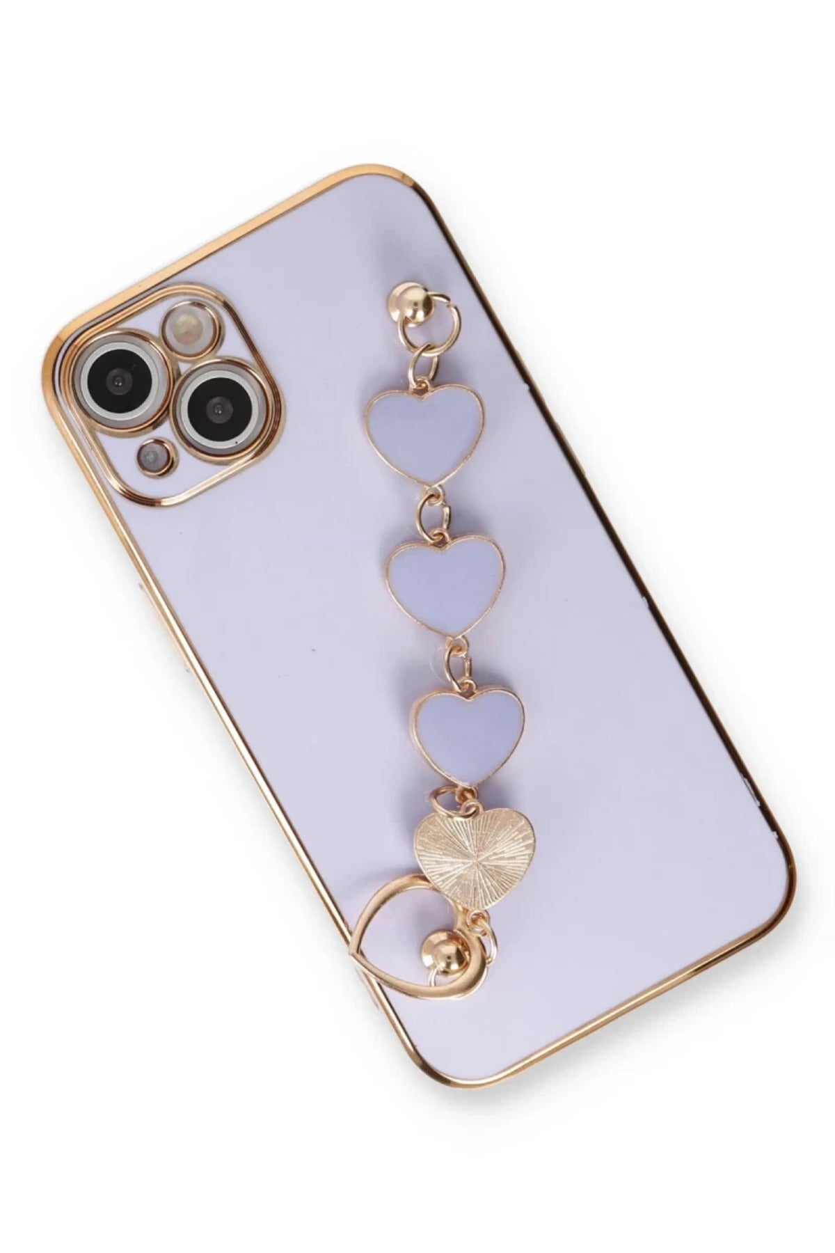 Apple iPhone 14 Uyumlu Kılıf Esila Silikon - Lila
