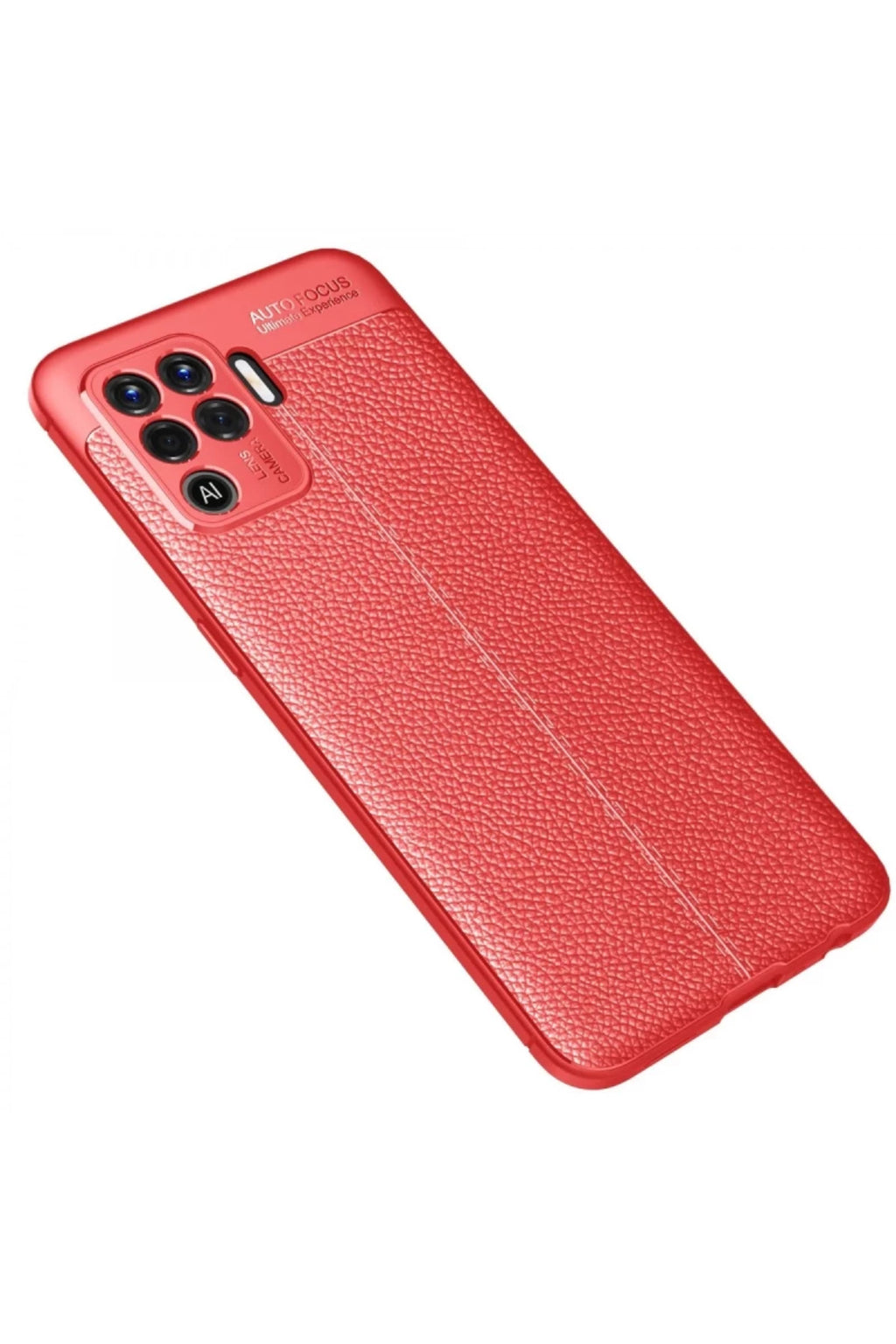 Oppo Reno 5 Lite Uyumlu Kılıf Auto Focus Kapak - Kırmızı