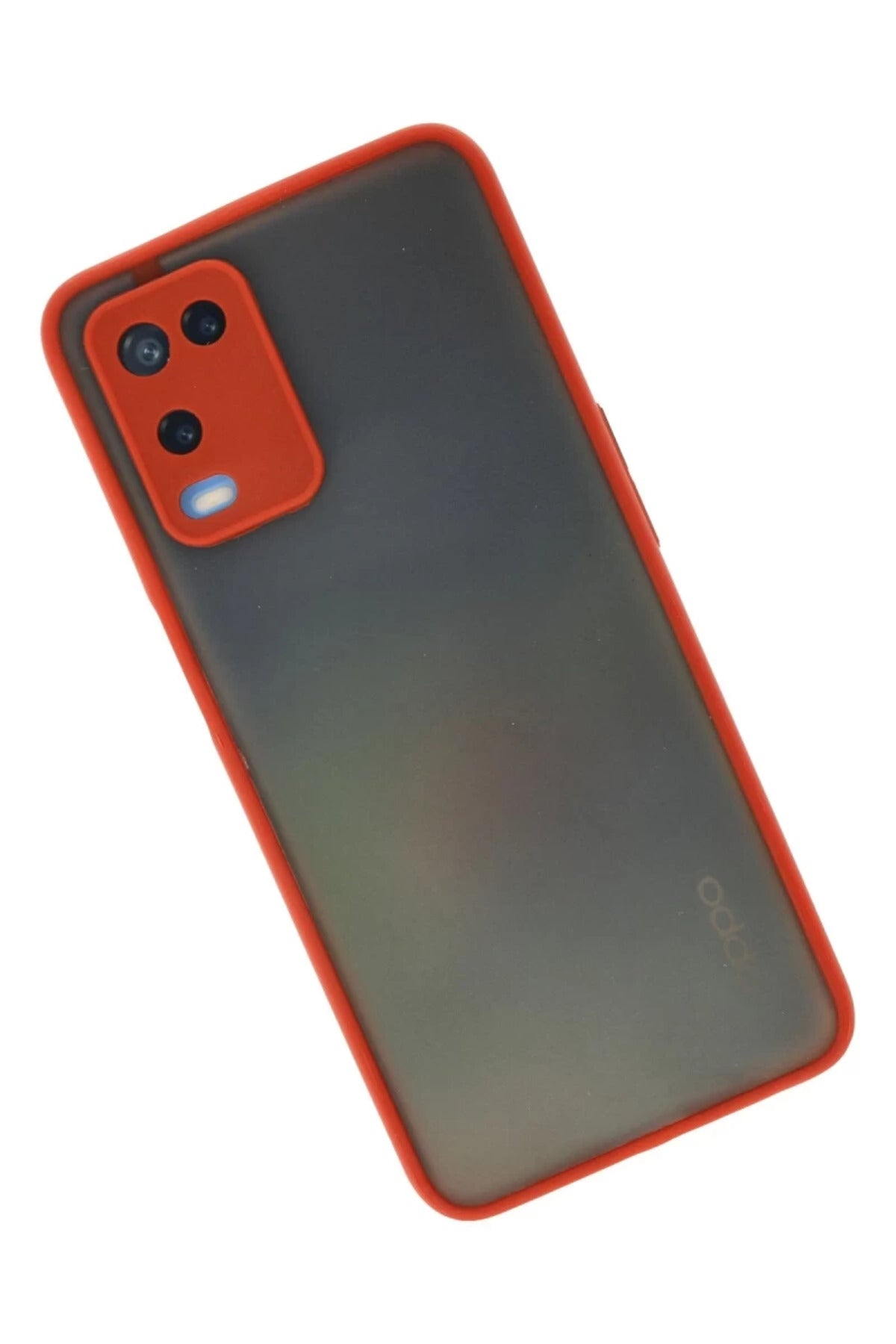 Oppo A54 4G Uyumlu Kılıf Montreal Silikon Kapak - Kırmızı