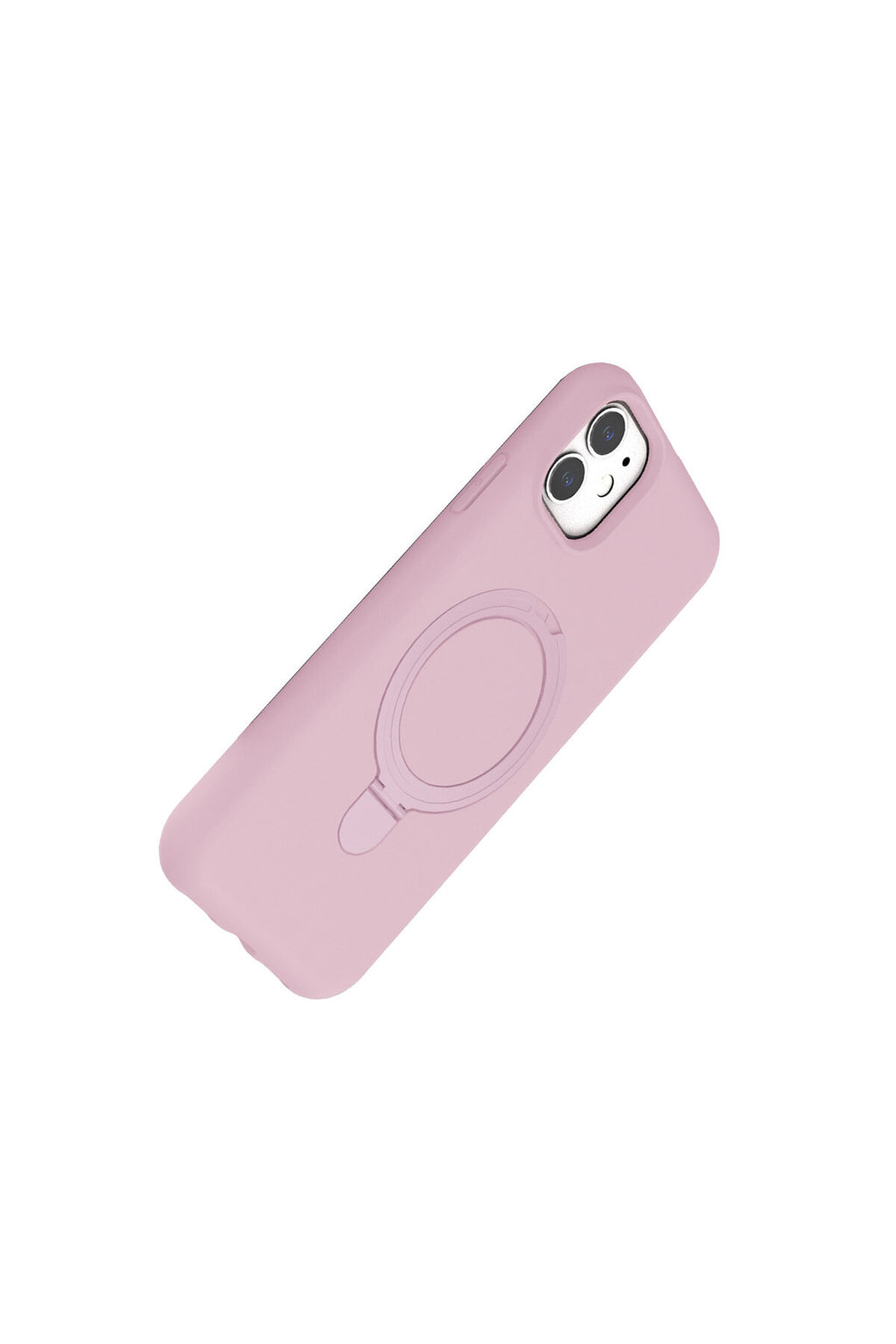 Apple iPhone 11 Uyumlu Regal Magsafe Standlı Kapak - Açık Pembe