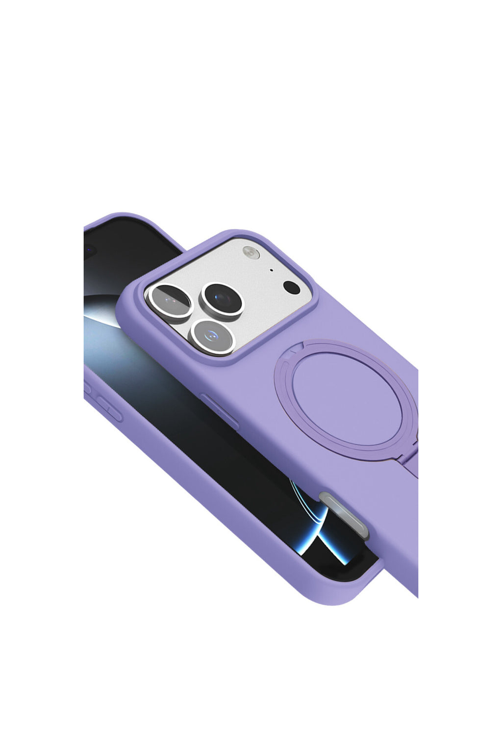 Apple iPhone 17 Pro Max Uyumlu Regal Magsafe Standlı Kapak - Lila