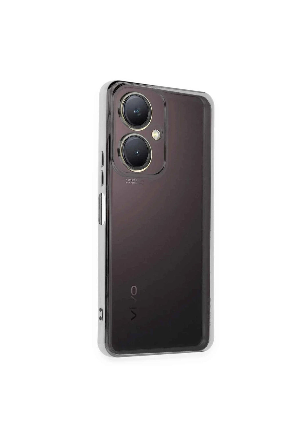 Vivo Y27 Uyumlu Kılıf Lensli Silikon - Gümüş