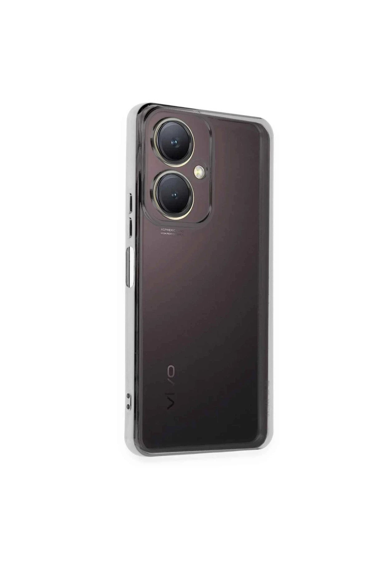 Vivo Y27 Uyumlu Kılıf Lensli Silikon - Gümüş