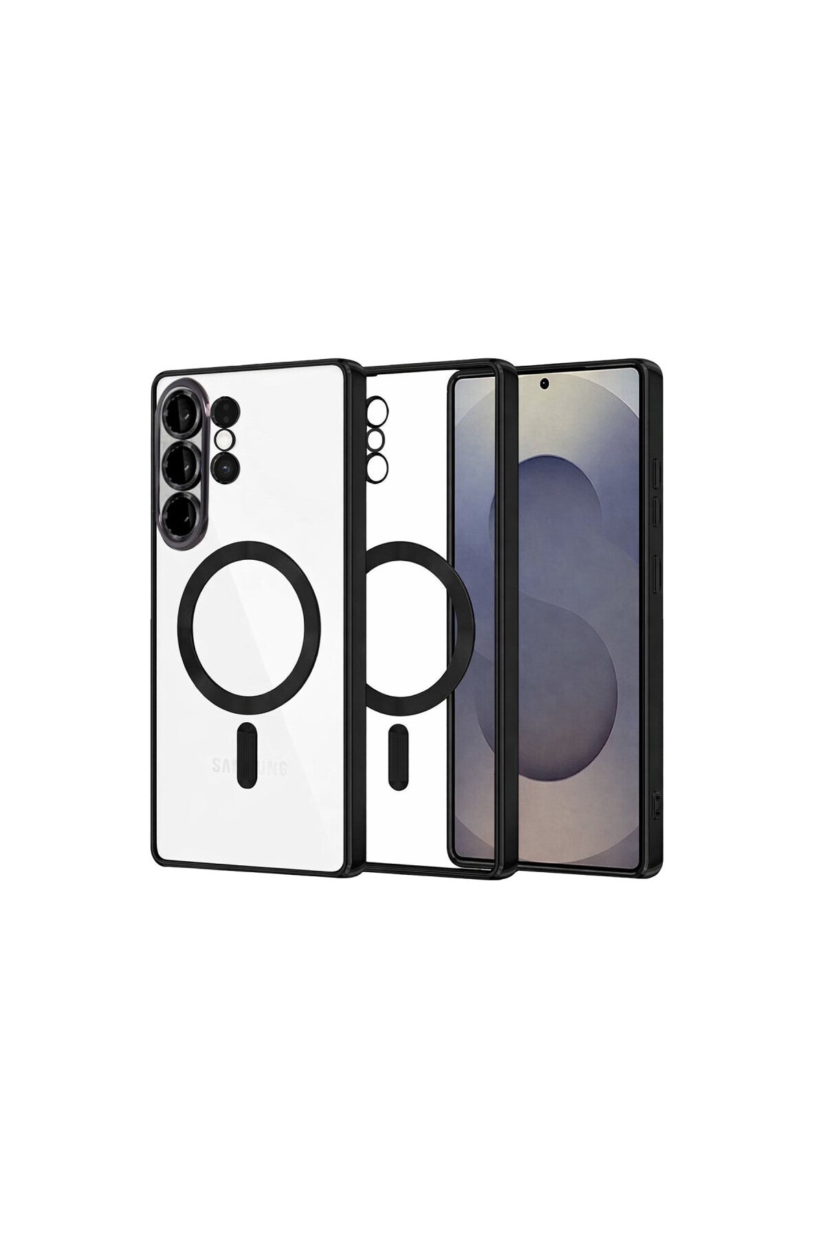 Samsung Galaxy S26 Ultra Uyumlu Kross Magneticsafe Kapak - Siyah