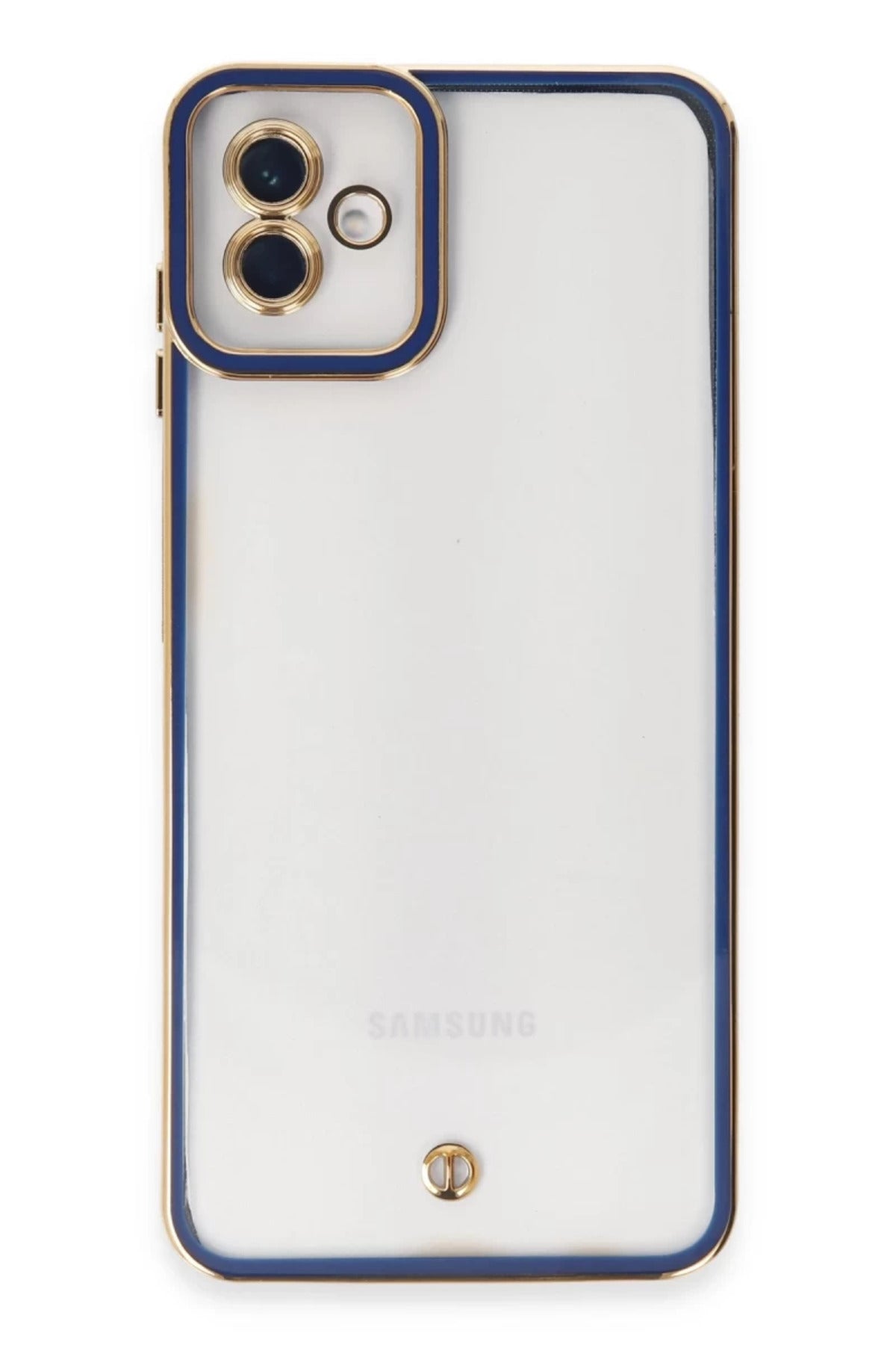 Samsung Galaxy A04 Uyumlu Kılıf Liva Lens Silikon - Mavi