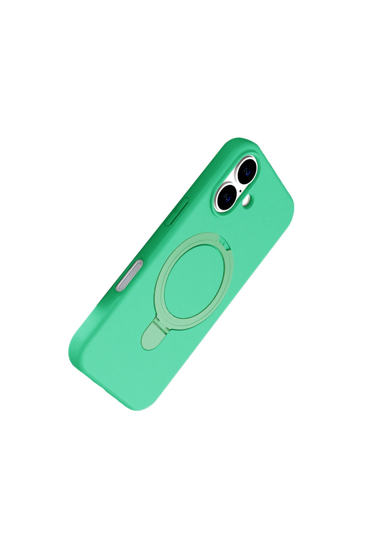 Apple iPhone 16 Plus Uyumlu Regal Magsafe Standlı Kapak - Yeşil