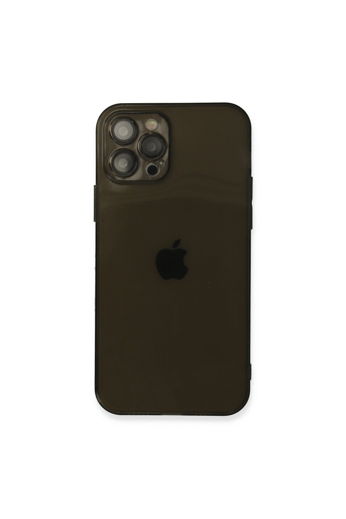 Apple iPhone 12 Pro Max Uyumlu Kılıf Fly Lens Silikon - Siyah