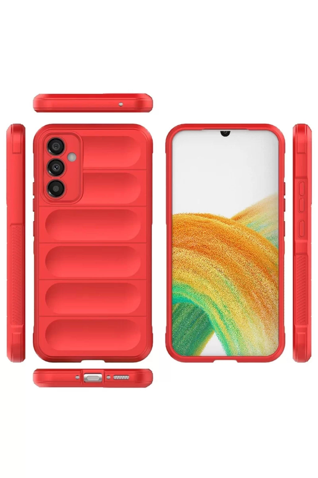 Samsung Galaxy A05S Uyumlu Kılıf Optimum Silikon - Kırmızı