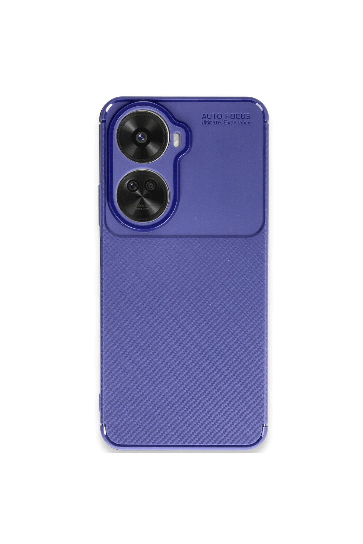 Huawei Nova 12 SE Uyumlu Kılıf Auto Focus Karbon Kapak - Lacivert