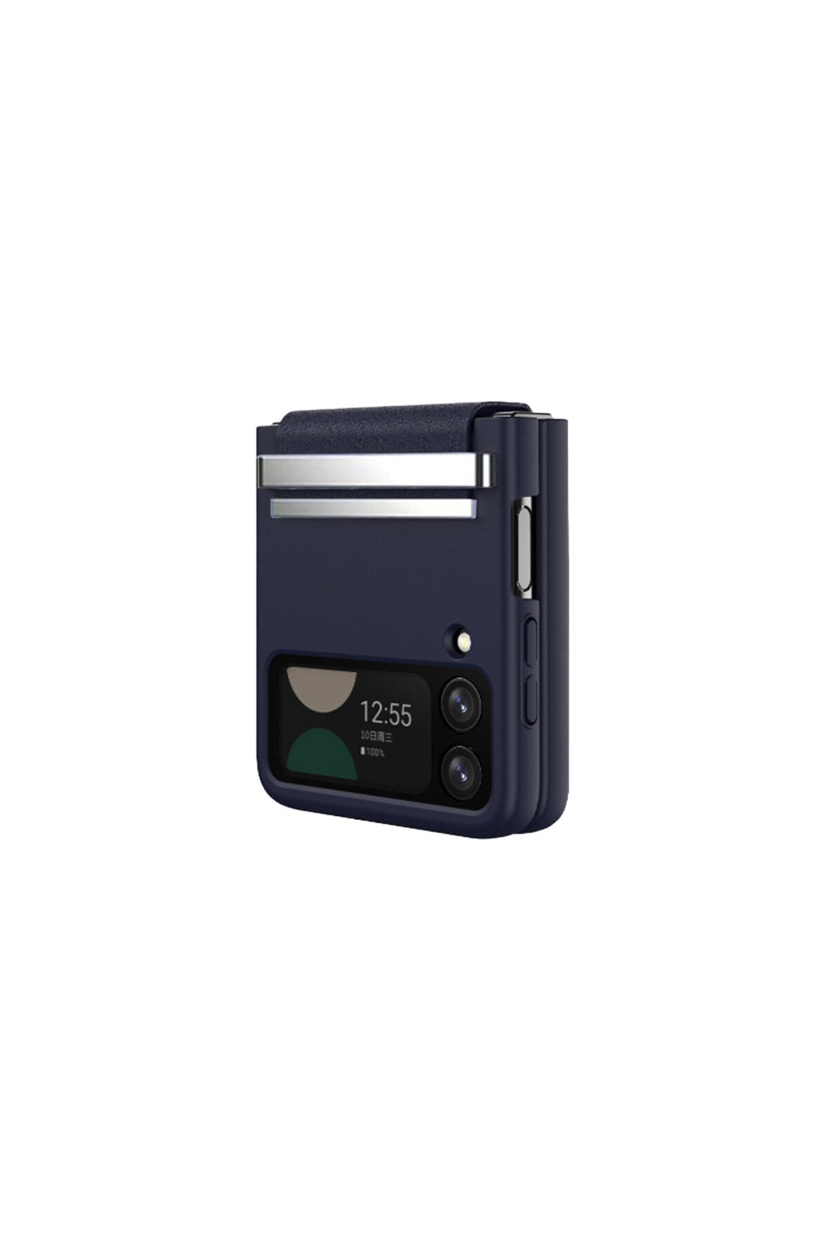 Samsung Galaxy Z Flip 4 Kılıf Belt Flip Kapak - Lacivert