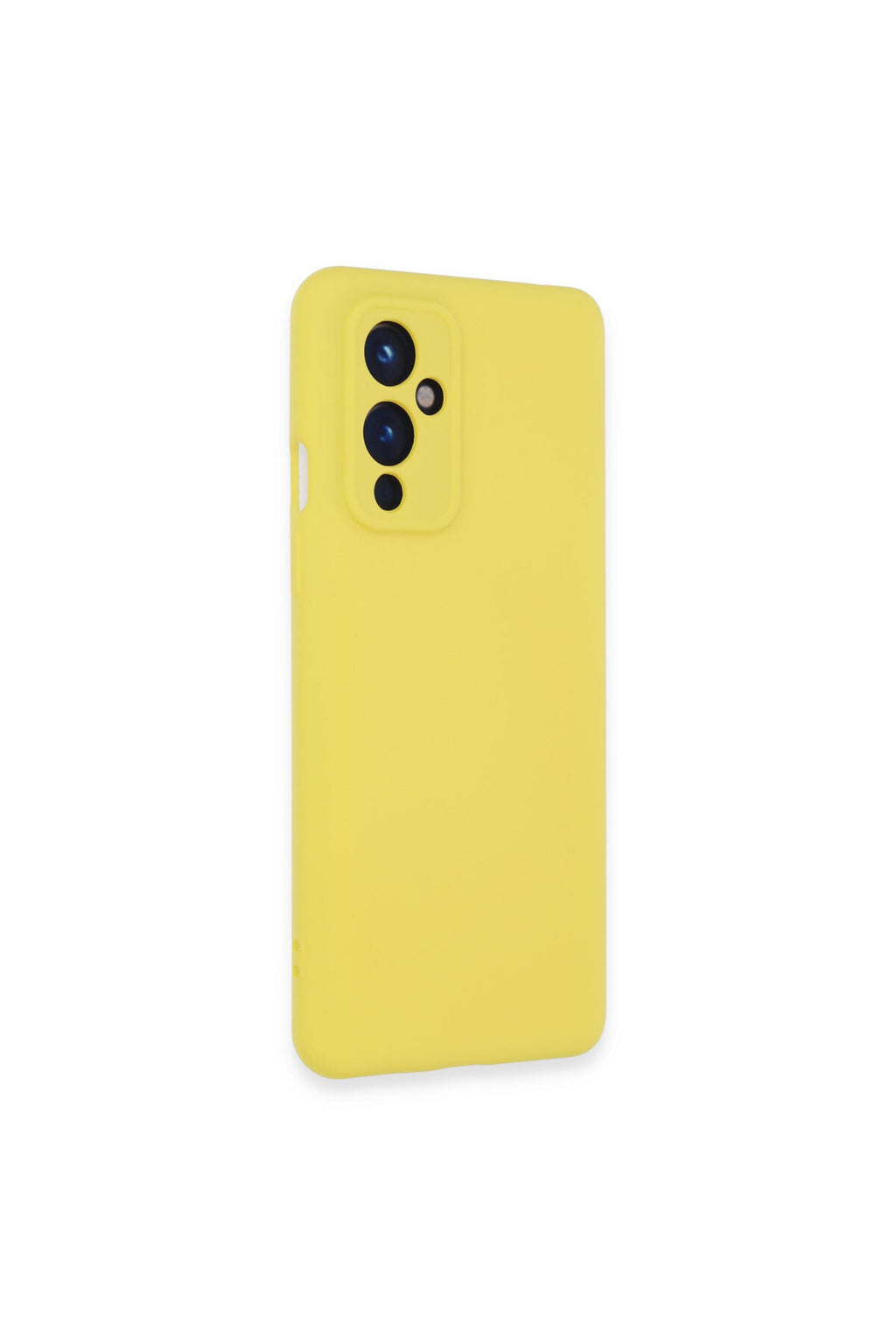 One Plus 9 Kılıf Nano içi Kadife Silikon - Sarı