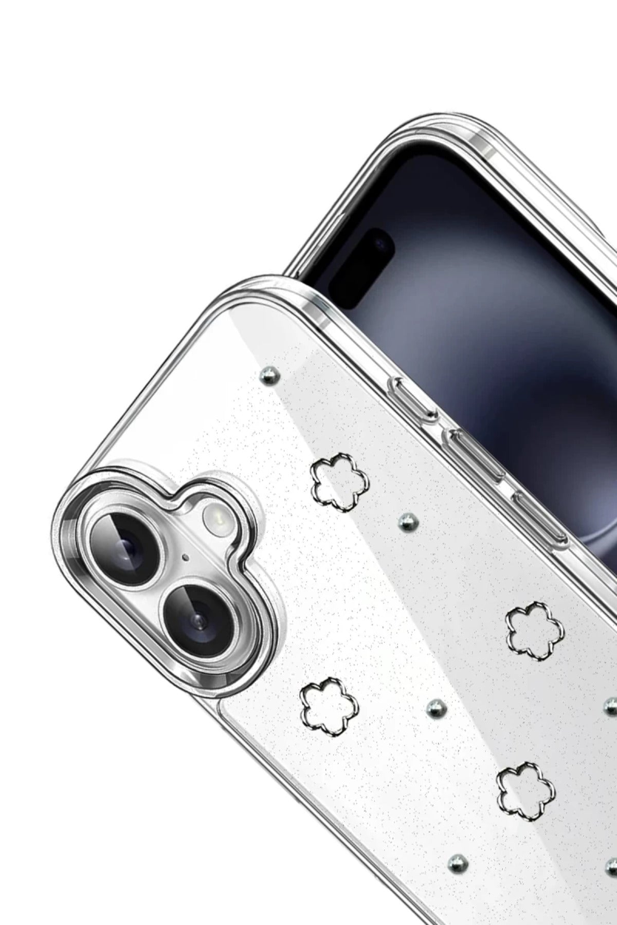Apple iPhone 16 Uyumlu Fiyonk Desenli Kapak - Desen 2
