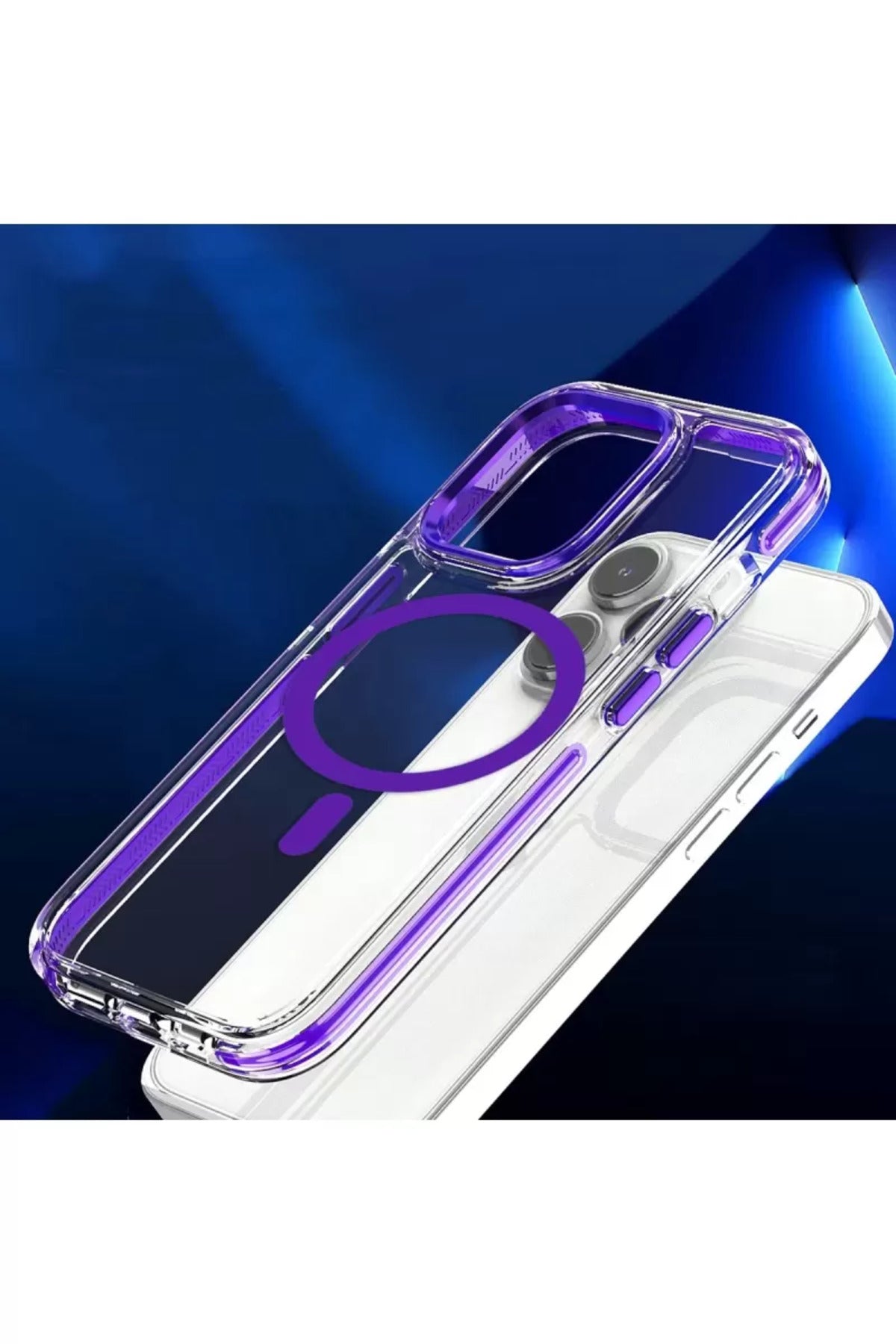 Joko Apple iPhone 15 Pro Max Uyumlu Bella Magsafe Kapak - Mavi