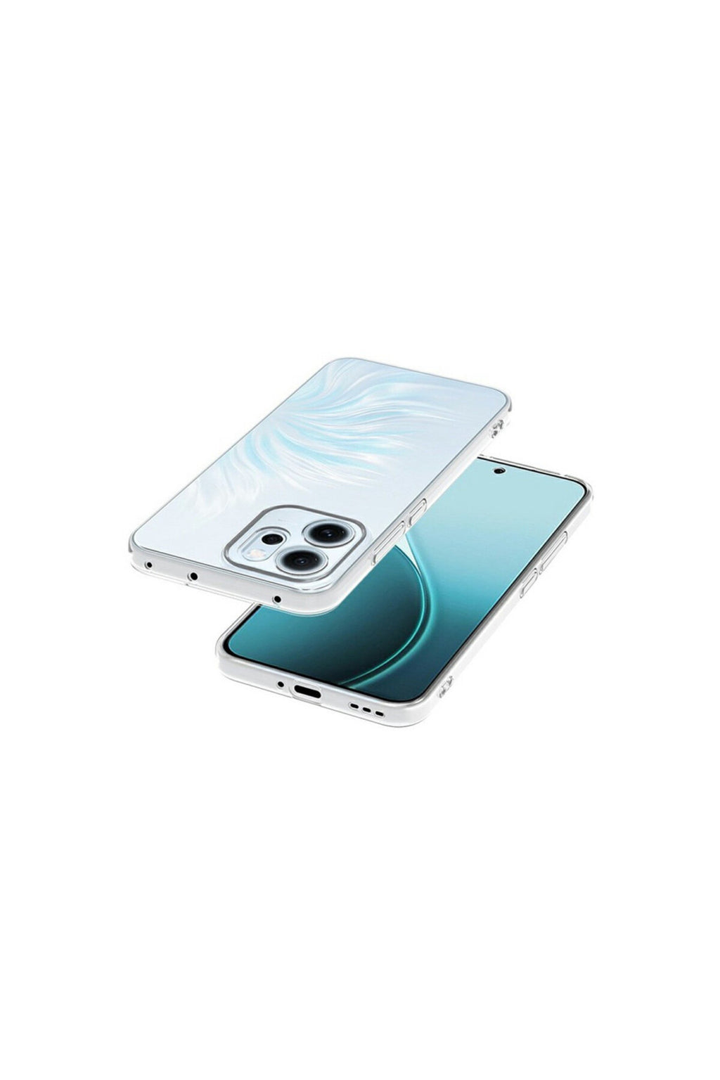 Oppo Reno 14F Uyumlu Kılıf Lüx Şeffaf Silikon