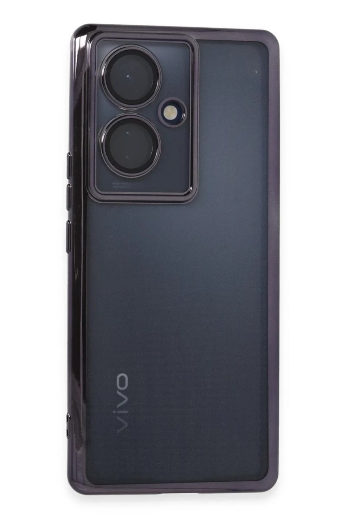 Vivo V29 Lite Uyumlu Kılıf Lensli Silikon - Mor