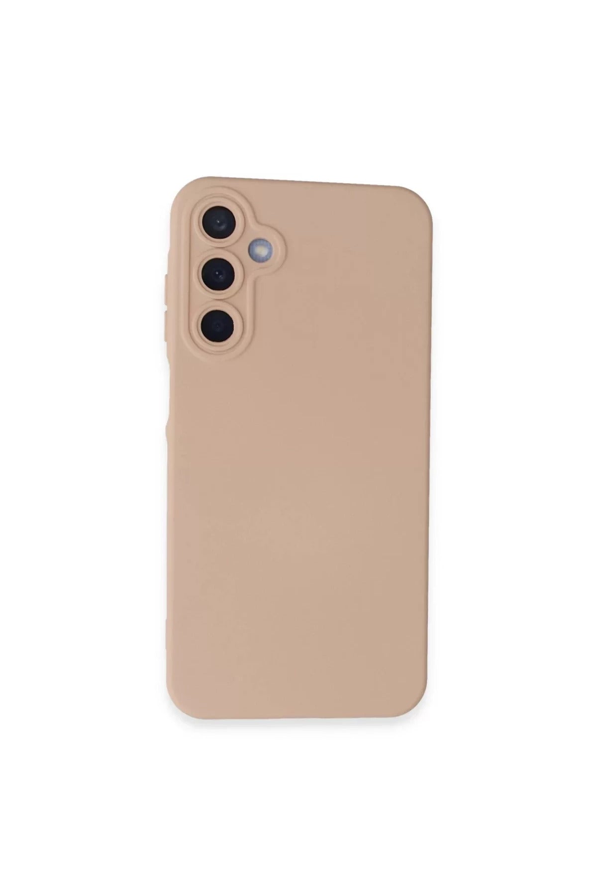 Samsung Galaxy A15 4G Uyumlu Kılıf Nano içi Kadife Silikon - Pudra