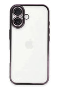 Apple iPhone 16 Plus Uyumlu Kılıf Lensli Silikon - Mor