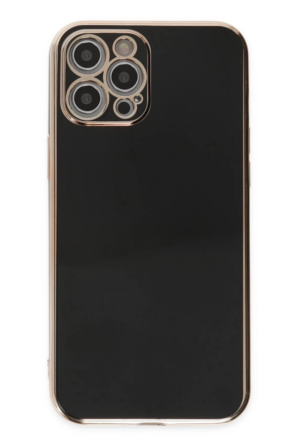 Apple iPhone 12 Pro Uyumlu Kılıf Volet Silikon - Siyah