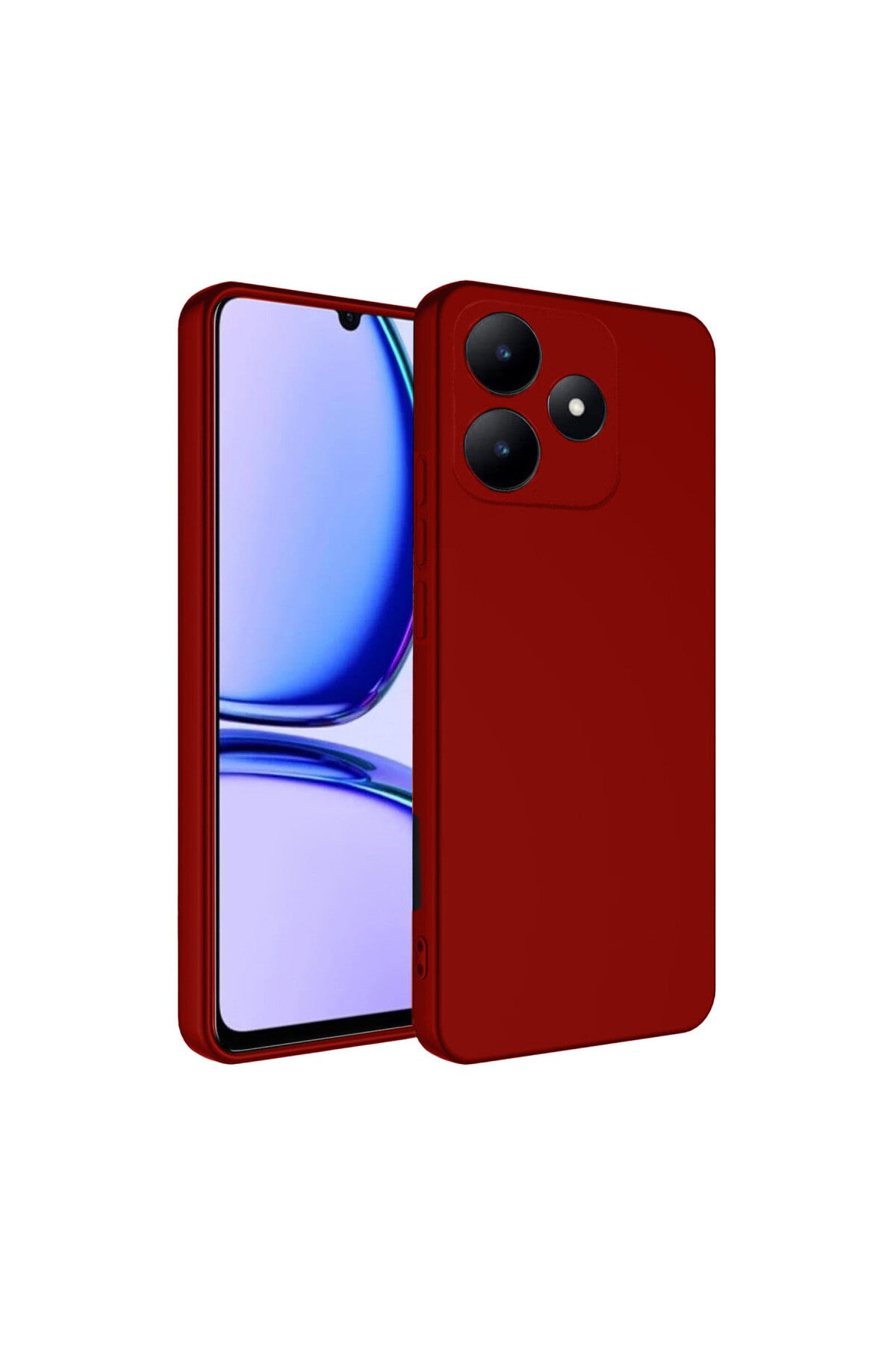 Realme C61 Uyumlu Kılıf First Silikon - Kırmızı