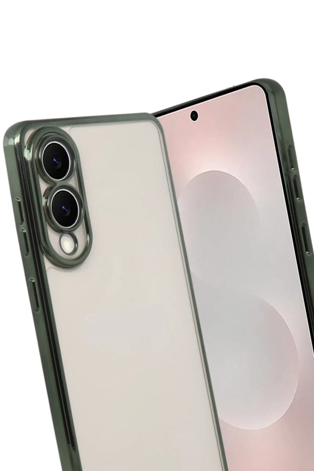 Samsung Galaxy S25 Uyumlu Edge Lensli Silikon - Yeşil