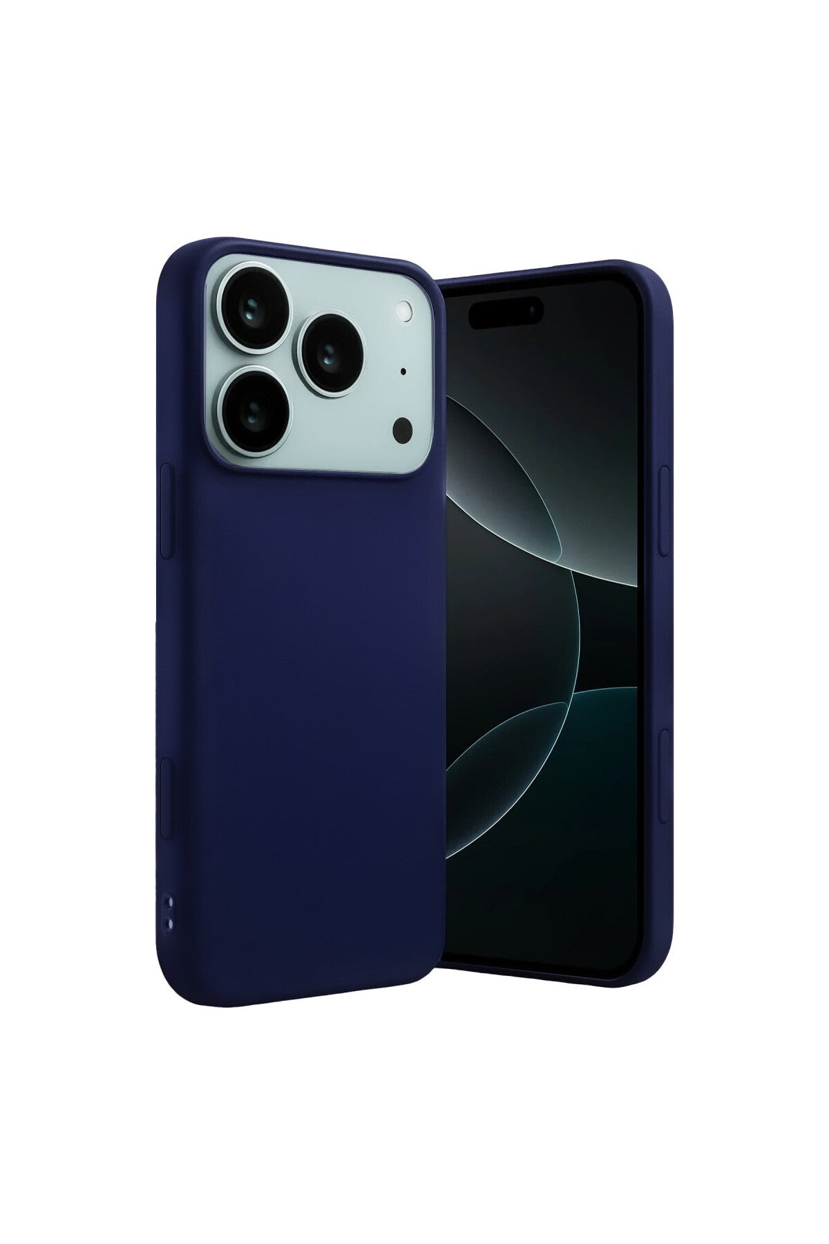 Apple iPhone 17 Pro Uyumlu Nano içi Kadife Silikon - Lacivert