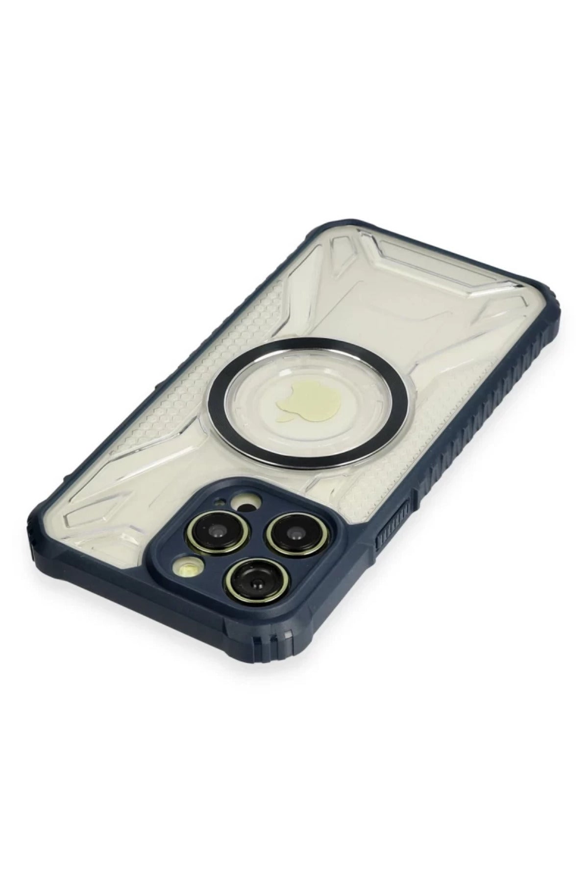 Apple iPhone 14 Pro Uyumlu Kılıf Prag Magneticsafe Kapak - Lacivert