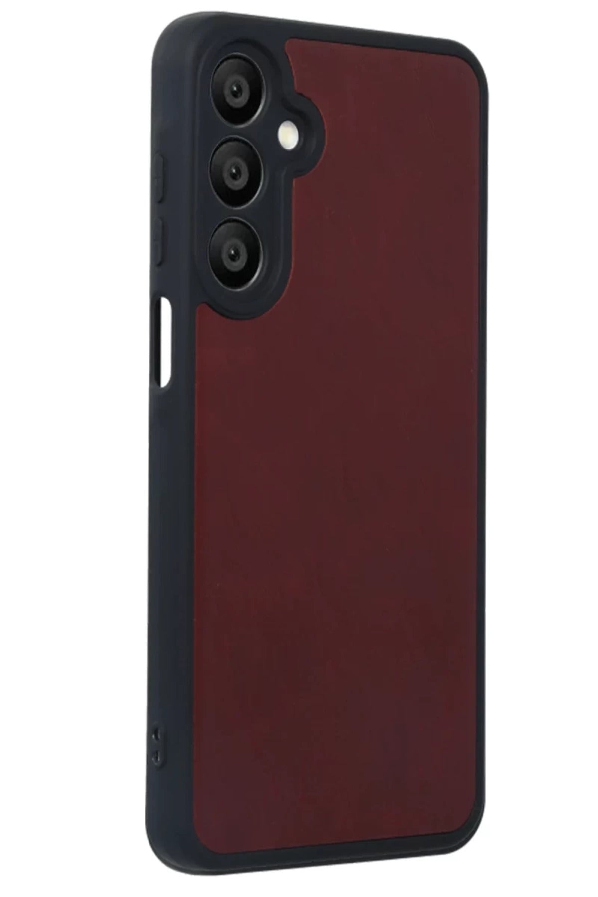 Samsung Galaxy A55 5G Uyumlu Kılıf Aras Deri Kapak - Bordo