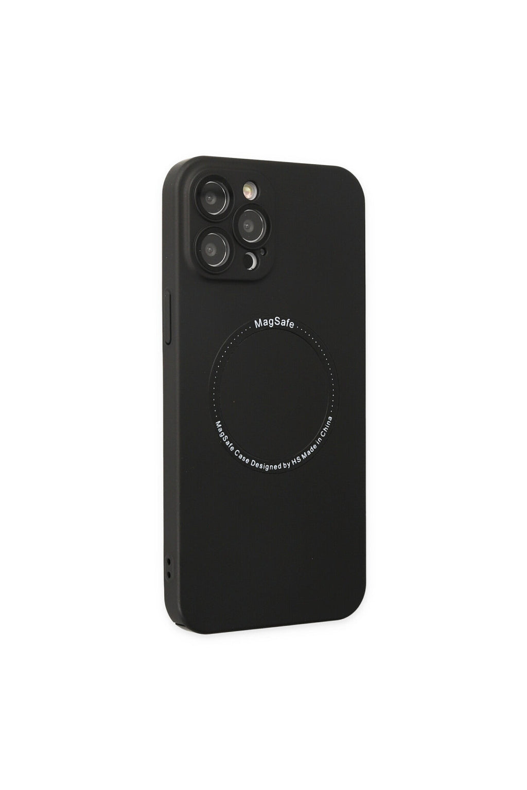 Apple iPhone 12 Pro Uyumlu Kılıf Jack Magneticsafe Lens Silikon - Siyah