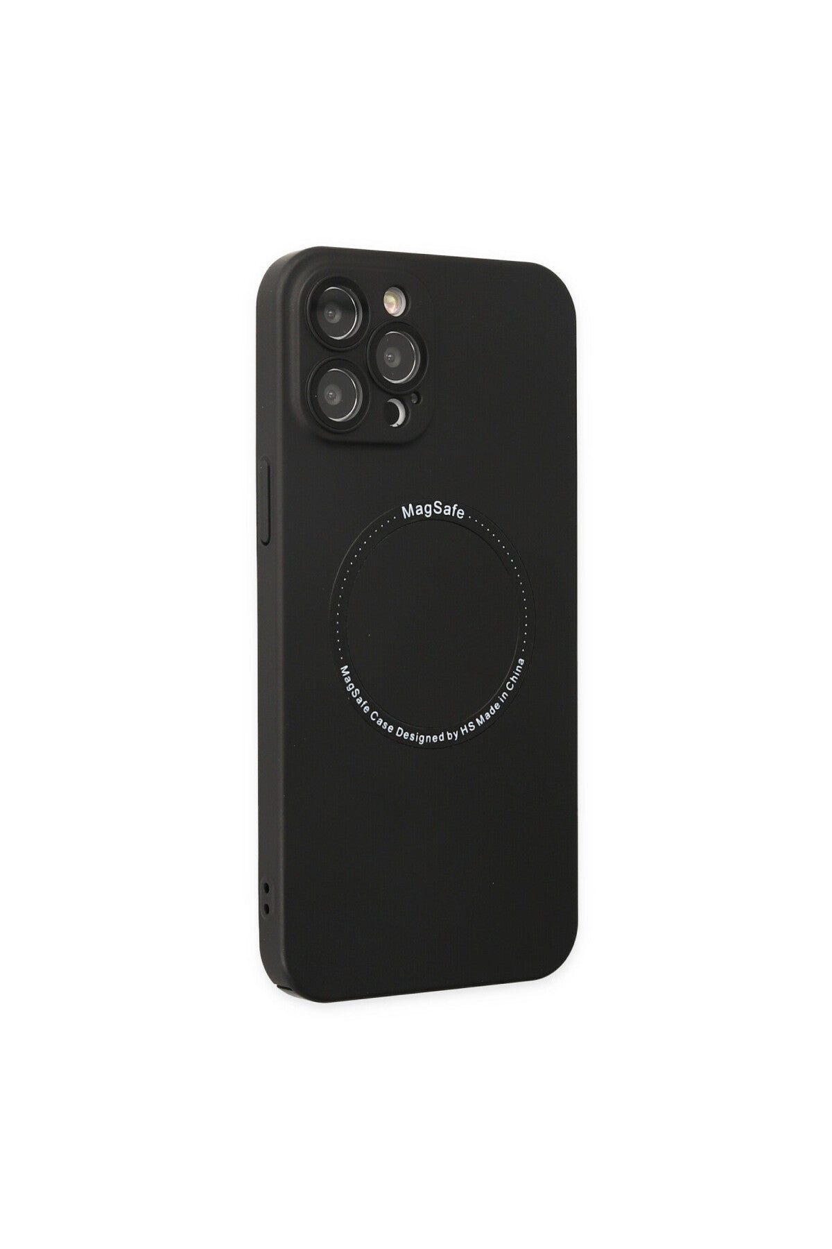 Apple iPhone 12 Pro Uyumlu Kılıf Jack Magneticsafe Lens Silikon - Siyah
