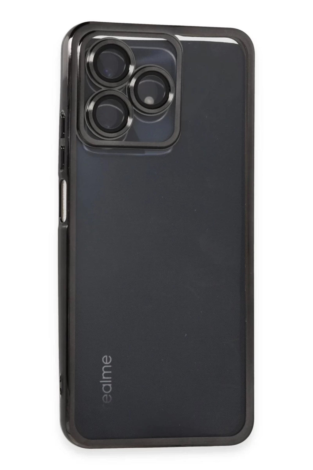 Realme C53 Uyumlu Kılıf Lensli Silikon - Siyah