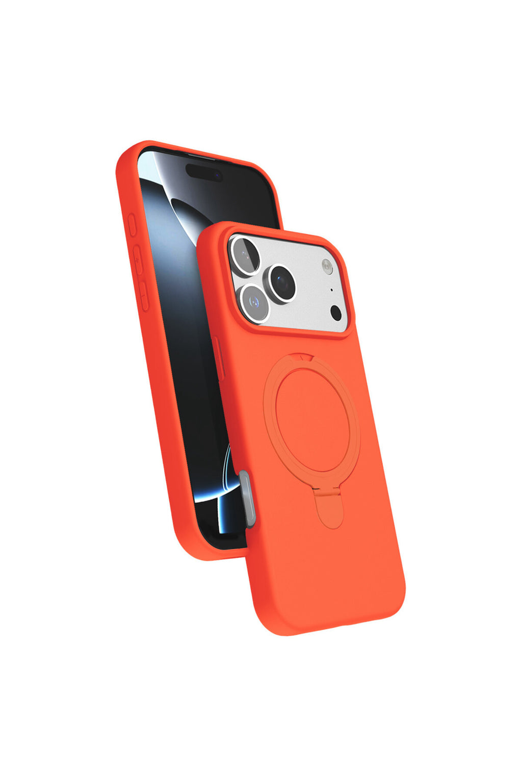Apple iPhone 17 Pro Max Uyumlu Regal Magsafe Standlı Kapak - Turuncu