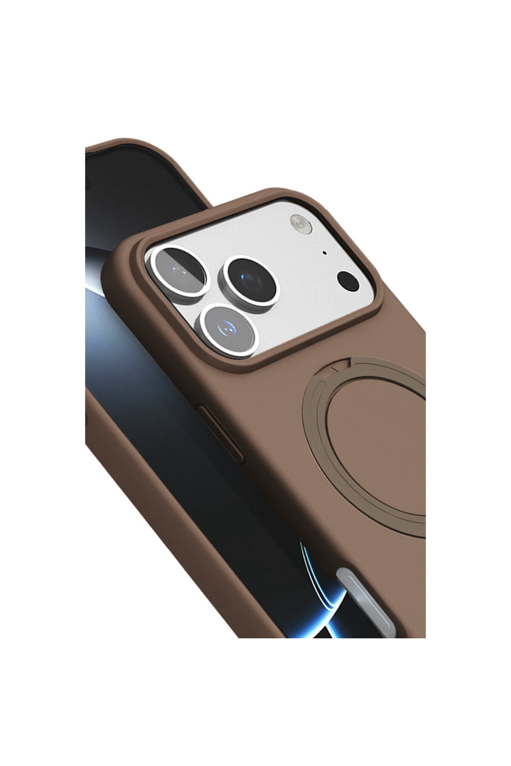 Apple iPhone 17 Pro Max Uyumlu Regal Magsafe Standlı Kapak - Çöl Titanyum
