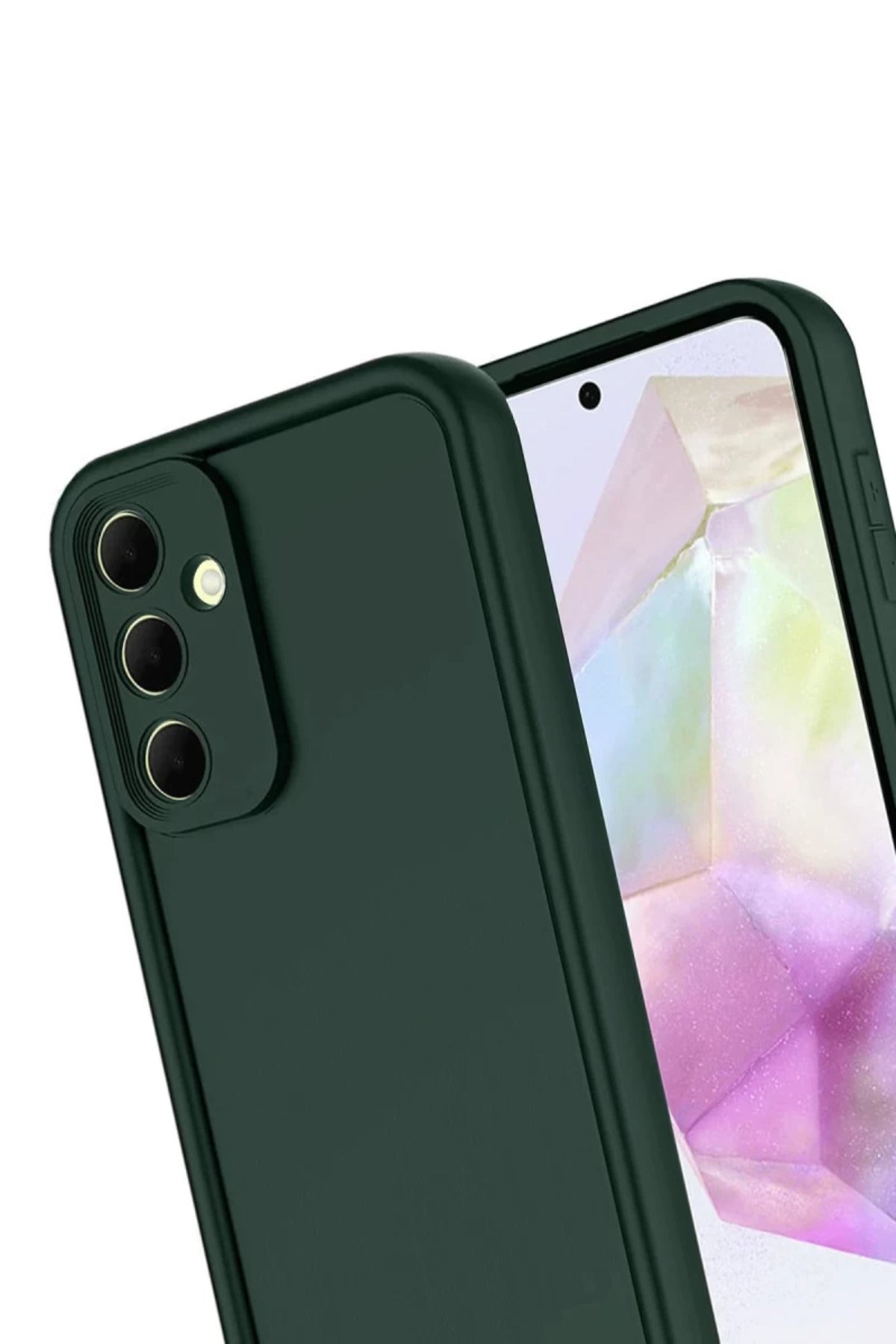 Samsung Galaxy A17 5G Uyumlu Viera Silikon - Koyu Yeşil