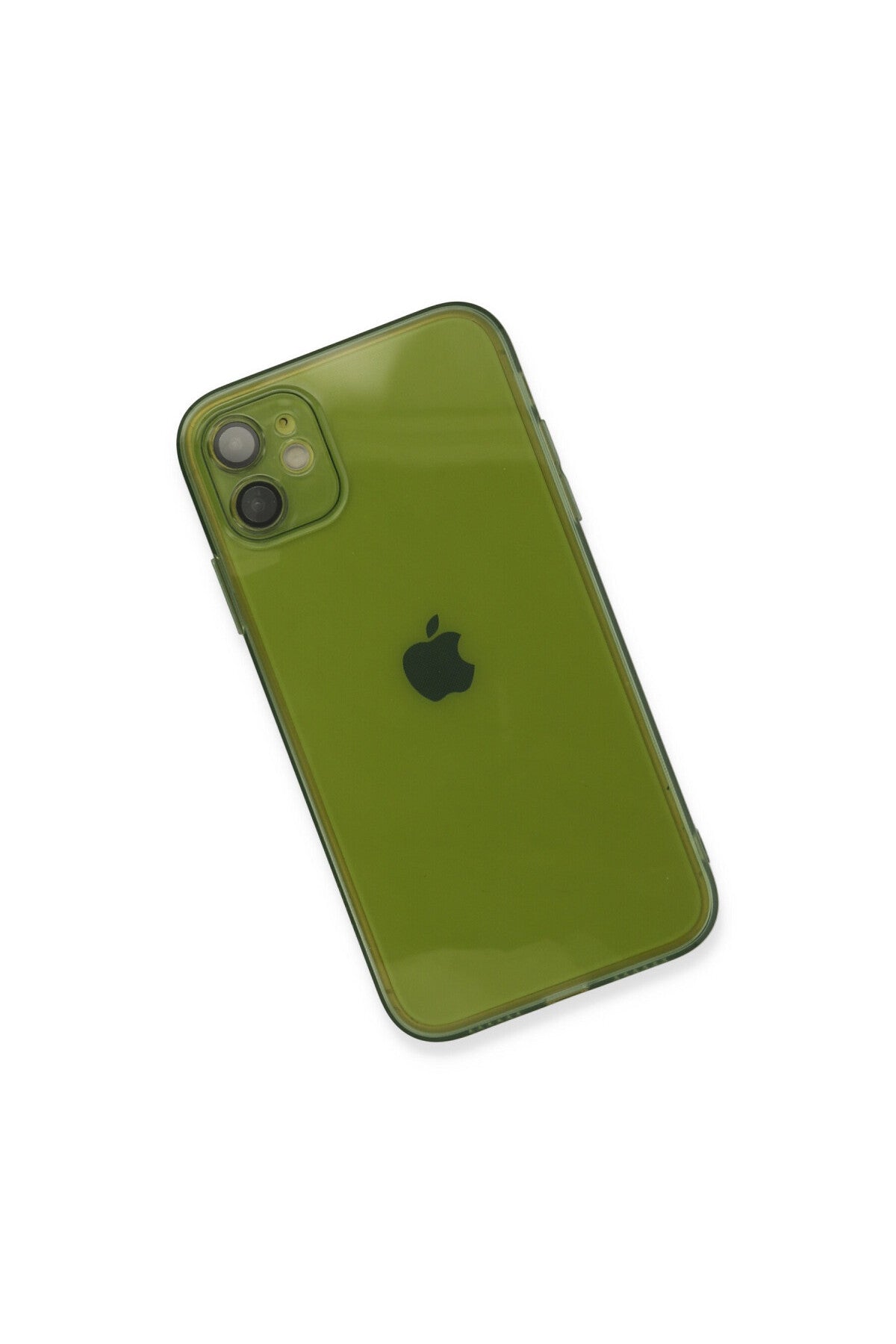 Apple iPhone 12 Uyumlu Kılıf Fly Lens Silikon - Yeşil