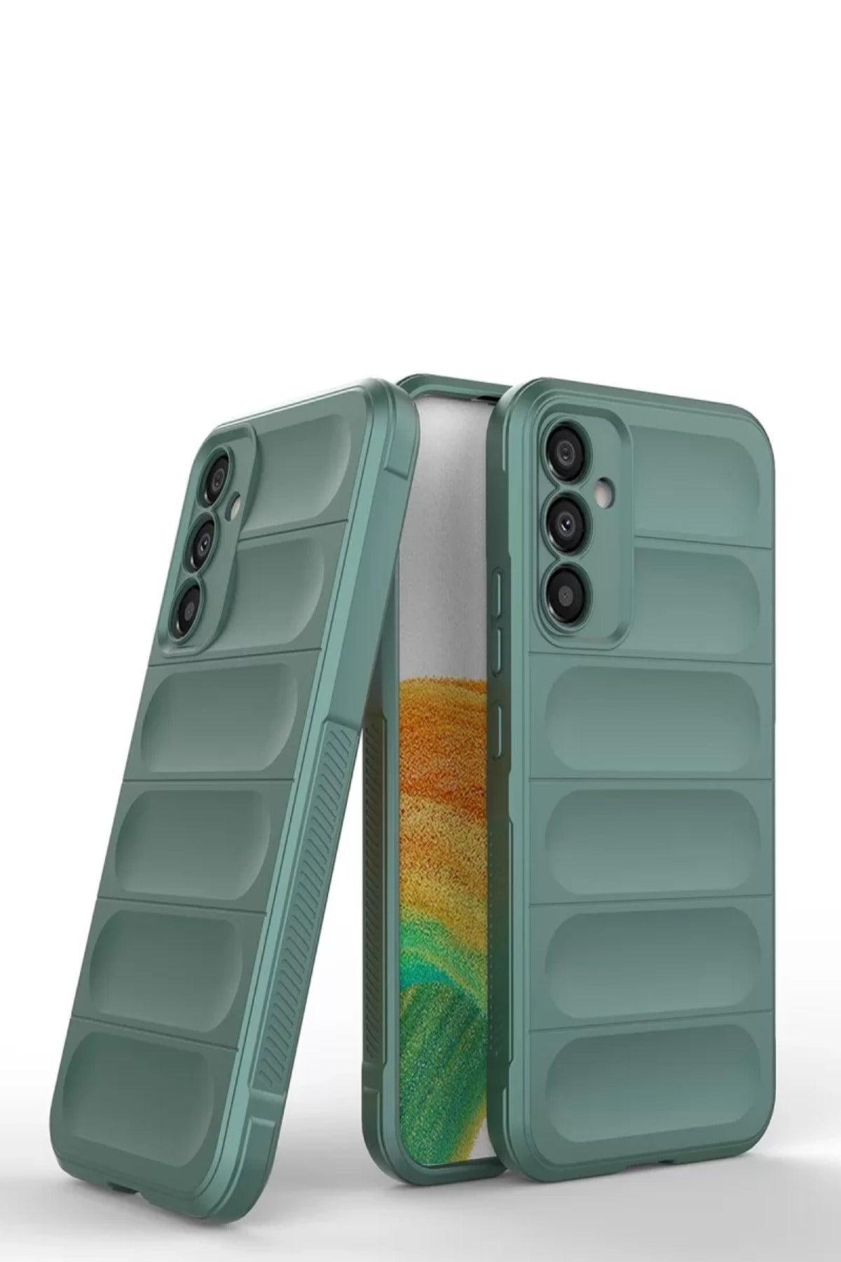 Samsung Galaxy A05S Uyumlu Kılıf Optimum Silikon - Koyu Yeşil