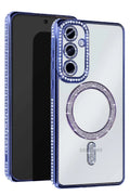 Samsung Galaxy A36 Uyumlu Joke Simli Magneticsafe Kılıf - Mavi