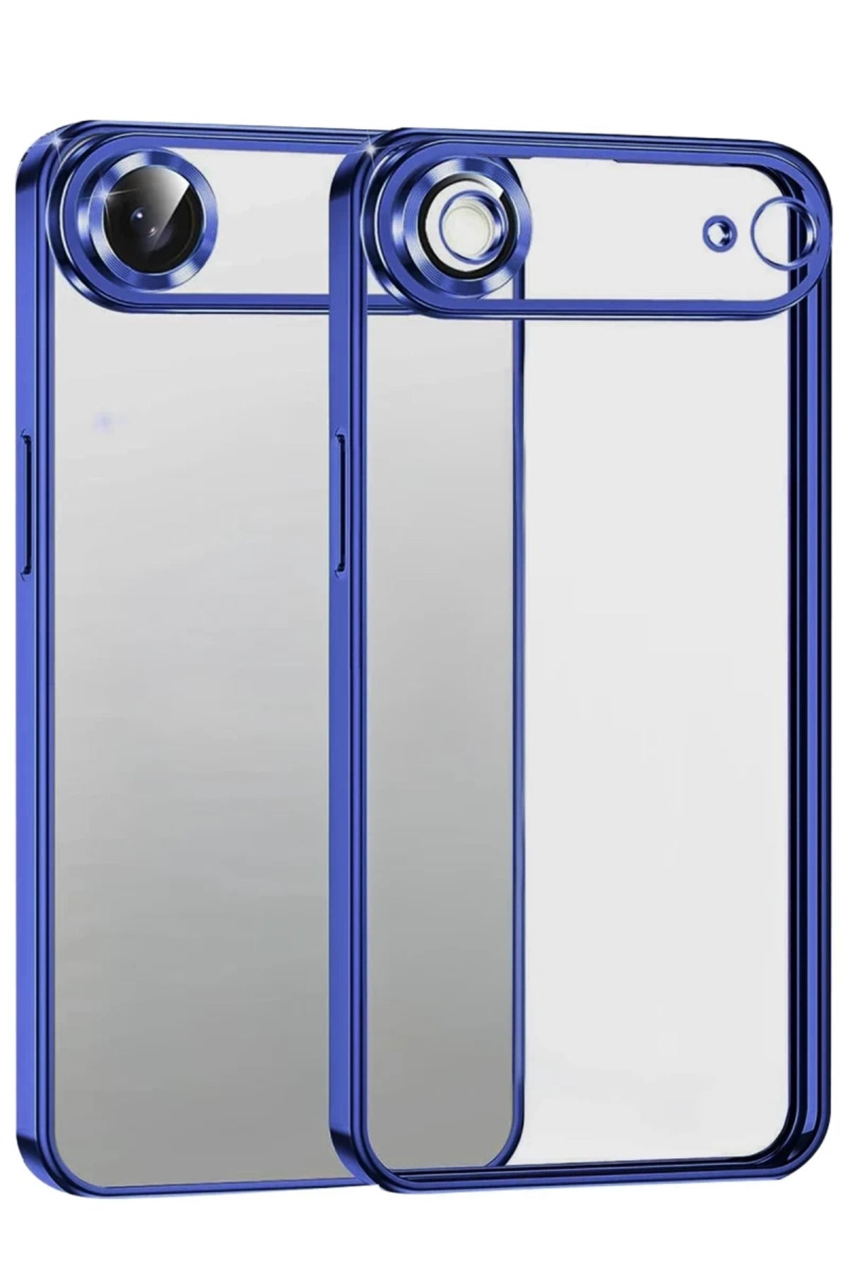 Apple iPhone 17 Air Uyumlu Lensli Silikon - Lacivert