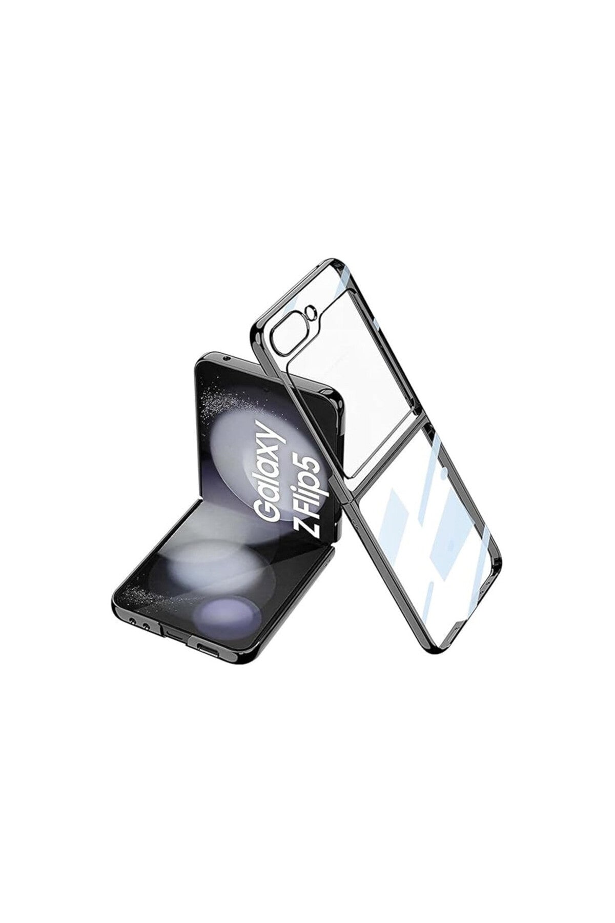 Samsung Galaxy Z Flip 5 Kılıf Fold Element Kapak - Siyah