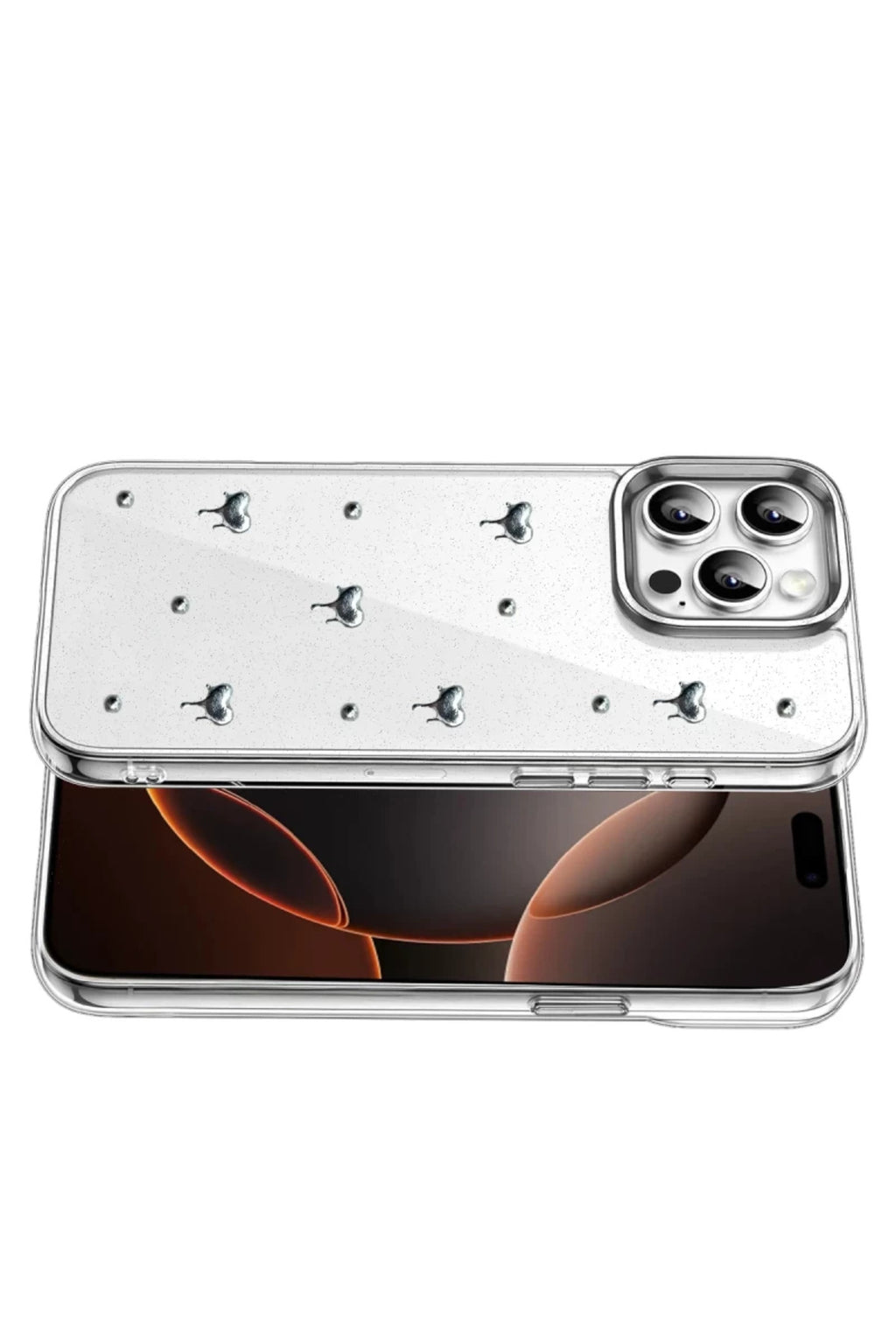 Apple iPhone 16 Pro Max Uyumlu Fiyonk Desenli Kapak - Desen 1