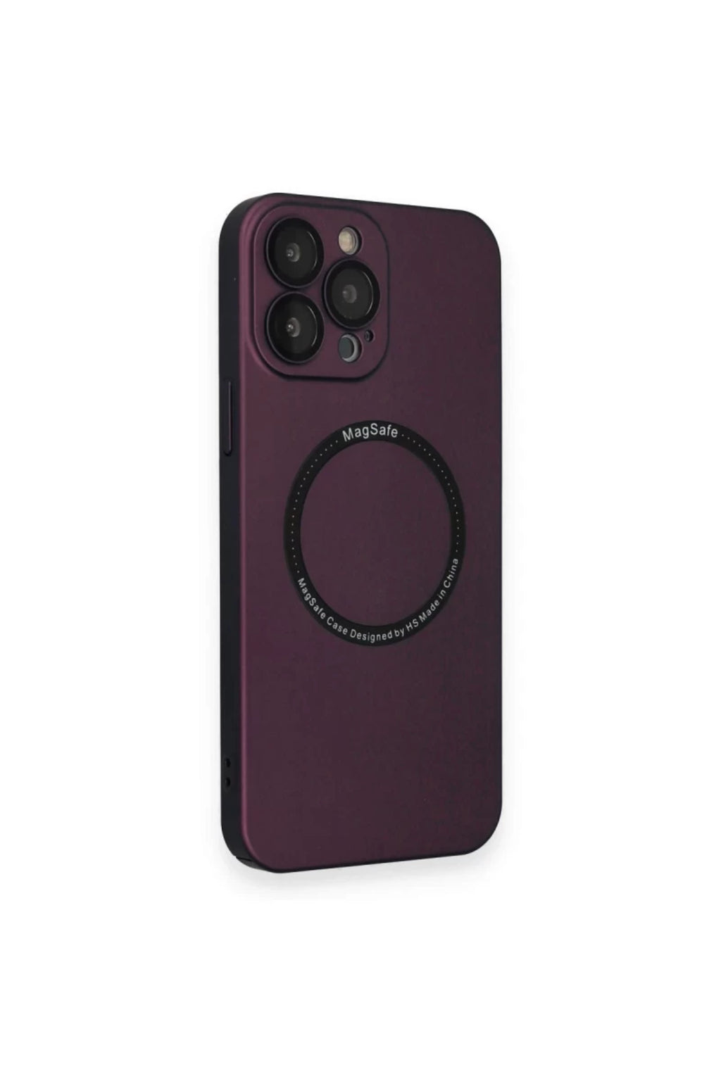 Apple iPhone 14 Pro Uyumlu Kılıf Jack Magneticsafe Lens Silikon - Mürdüm