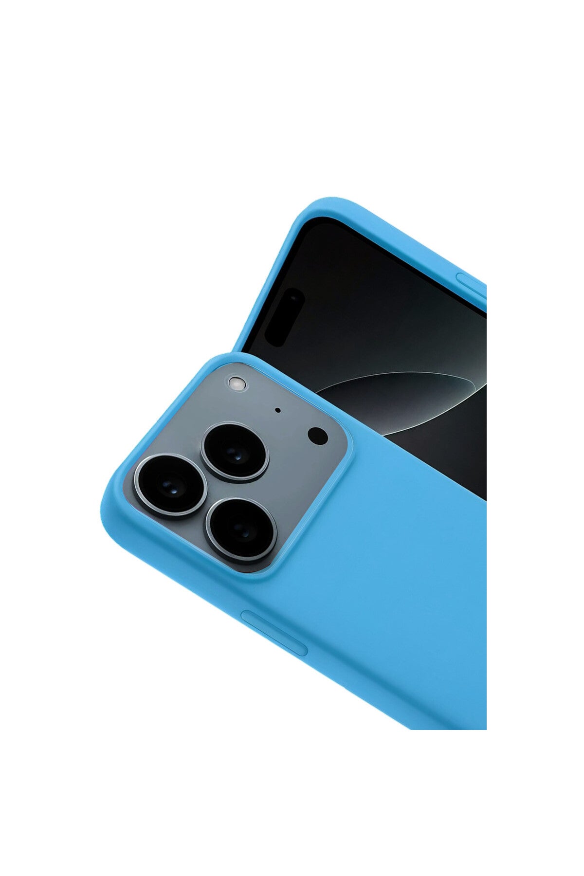 Apple iPhone 17 Pro Max Uyumlu Nano içi Kadife Silikon - Mavi