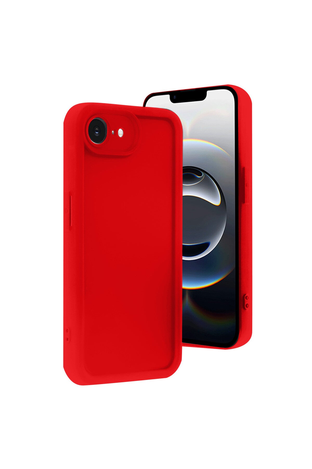 Apple iPhone 16E Uyumlu Kılıf Viera Silikon - Kırmızı
