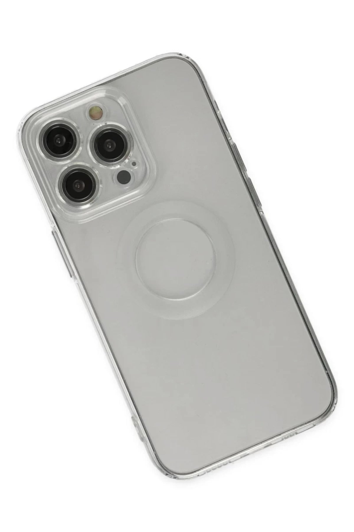Apple iPhone 14 Pro Uyumlu Kılıf Santa Lens Silikon - Şeffaf